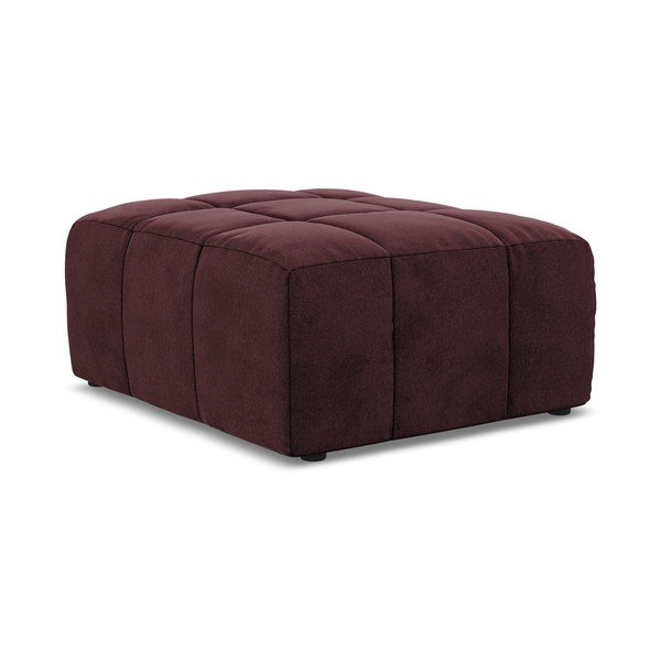 Bordo rdeč žameten tabure Aloha – Makamii-image-3