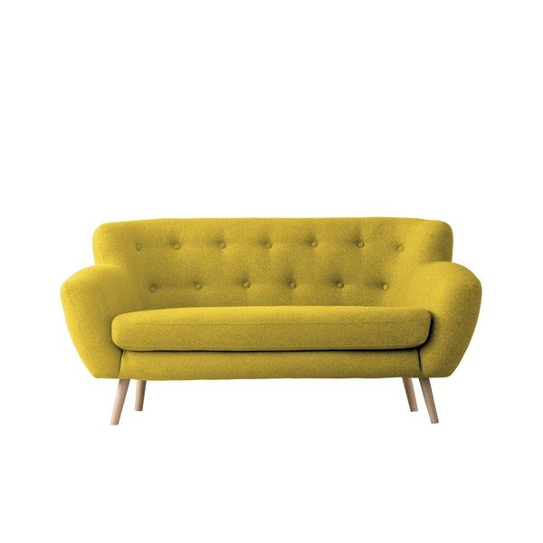Rumeni dvosedežni kavč Kooko Home Pop