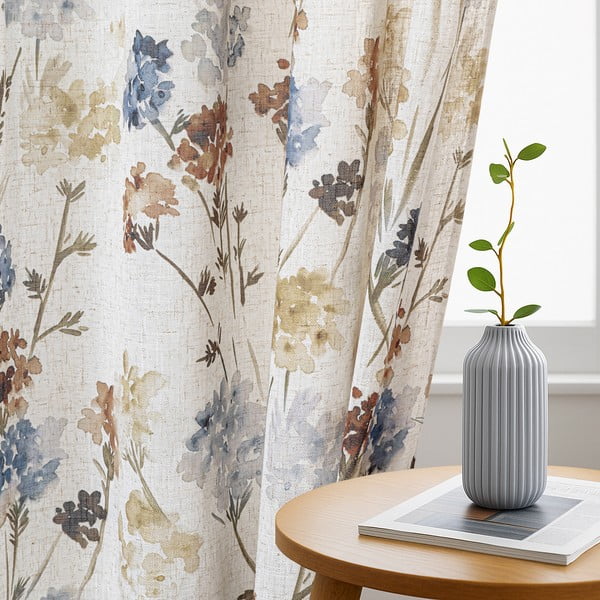 Kremno bela zavesa 135x250 cm Flosi – Restilo-image-1