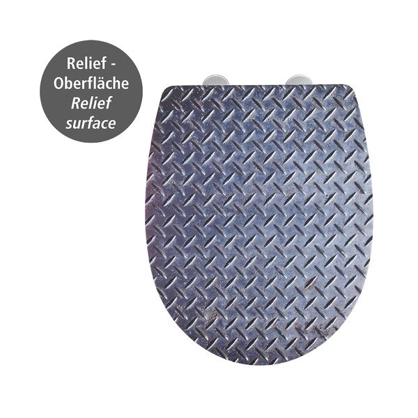 Sivo-bela WC deska Wenko-image-2