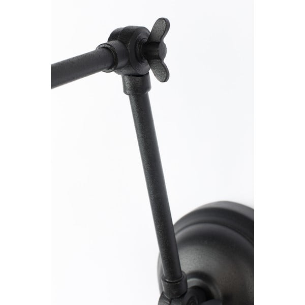 Črna stenska svetilka White Label Maarten-image-3