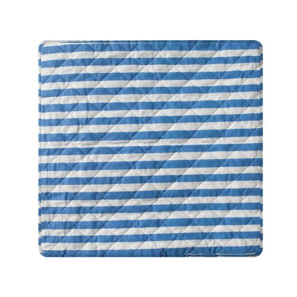 Modro-belo črtasto prešito posteljno pregrinjalo Stripes, 160 x 230 cm-image-2