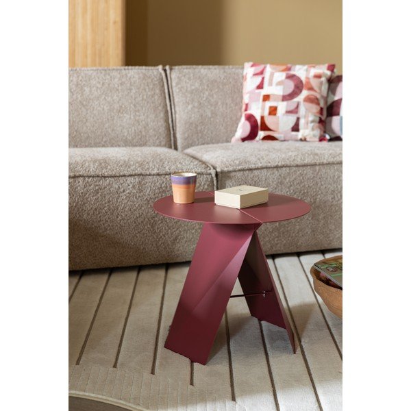 Kovinska okrogla stranska mizica 45x46 cm Foldy – Zuiver-image-1