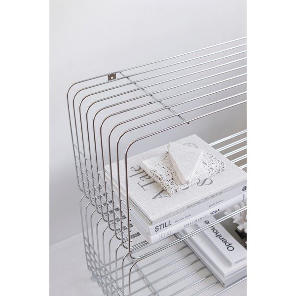 Večnivojska kovinska polica v sijajno srebrni barvi 70 cm Store-It – Mette Ditmer Denmark-image-3