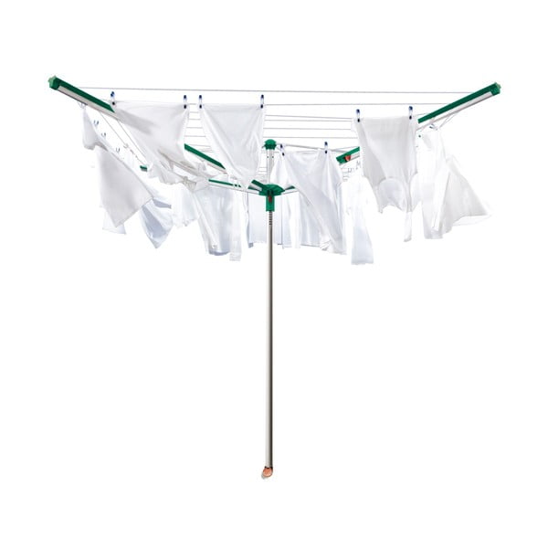 Vrtno stojalo za sušenje perila v srebrni barvi 60 m Linomatic 600 Deluxe Cover – LEIFHEIT-image-4