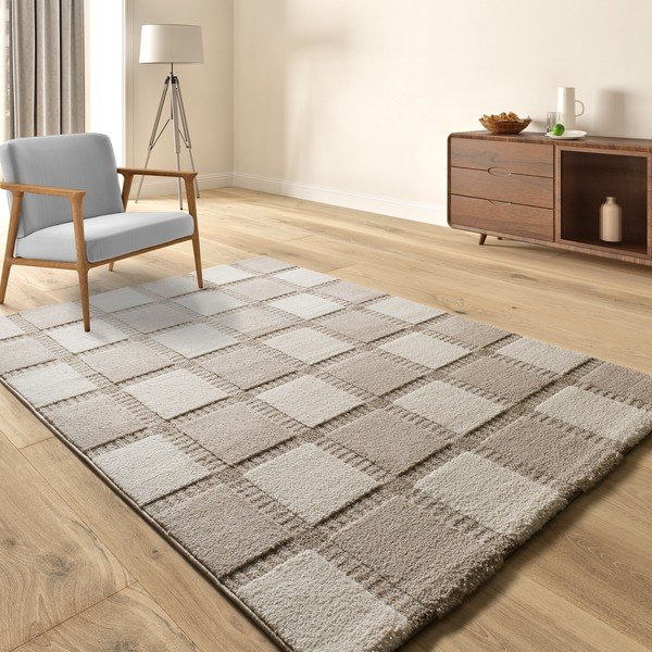 Bež/kremno bela preproga 120x170 cm Candela – Universal-image-1