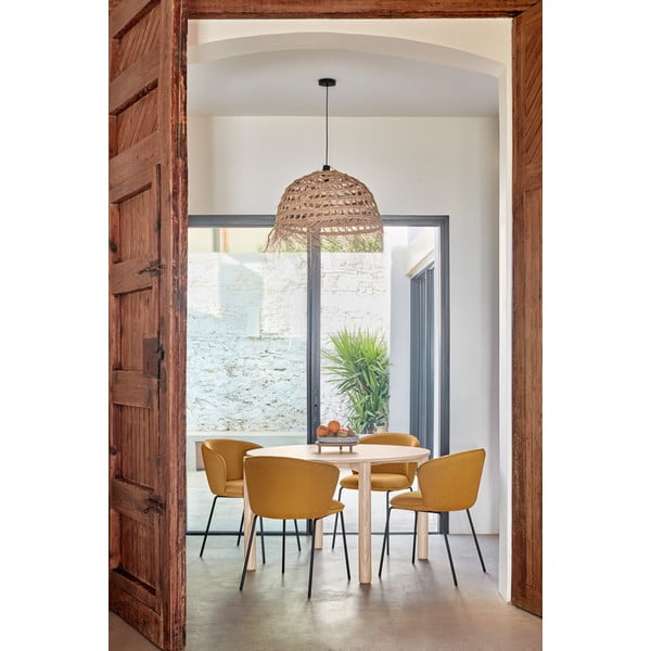 Gorčično rumeni oblazinjeni jedilni stoli v kompletu 2 ks Add – Teulat-image-1