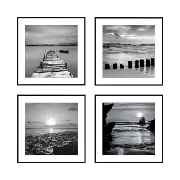 Slike v kompletu 4 ks 30x30 cm Silence by the Water
