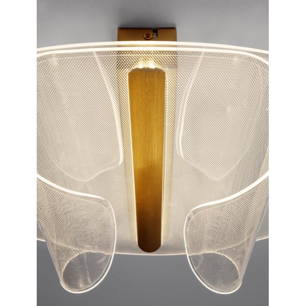 Aluminijasta LED zatemnitvena stropna svetilka v zlati barvi 55x45 cm Valentin – Nova Luce-image-4