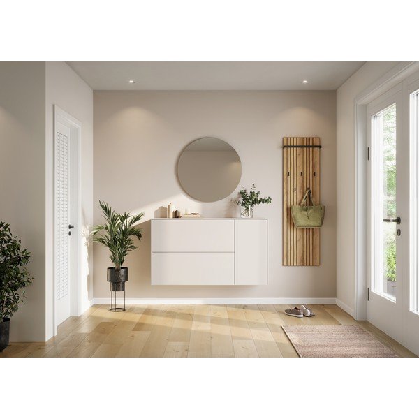 Kremno bela stenska omarica za čevlje 137x78x41 cm – Germania-image-4