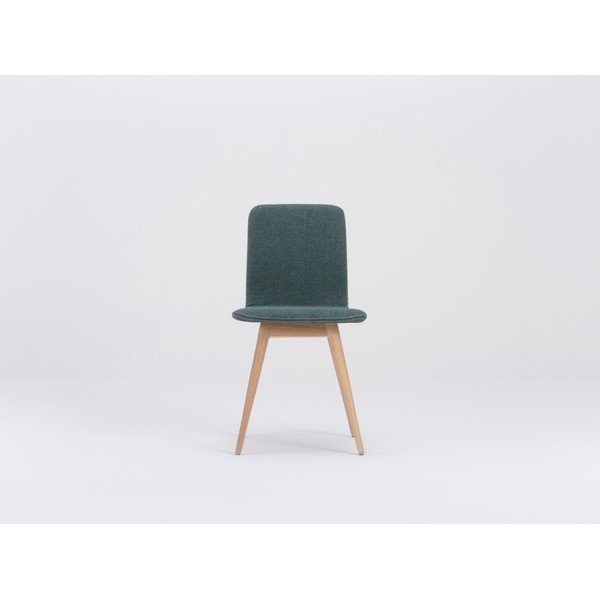 Zelen jedilni stol s podnožjem iz hrastovega lesa Gazzda Ena-image-2