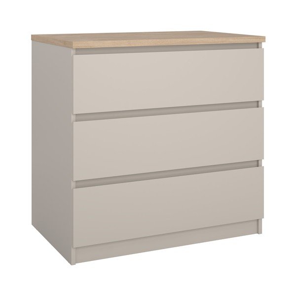 Kremno bela komoda 77x76x50 cm Naia – Tvilum