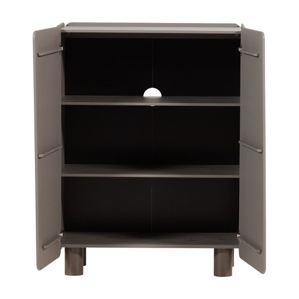 Rjava omarica iz masivnega bora 100x135x45 cm Root – WOOOD-image-4