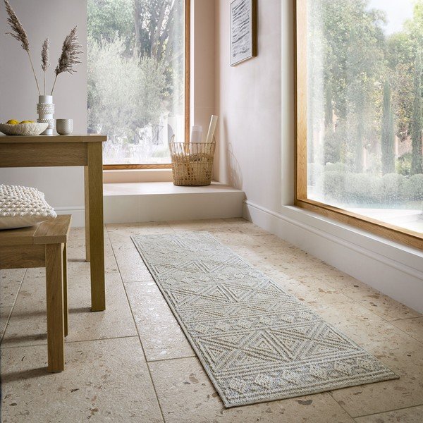 Sivo-bež pralen tekač 58x230 cm Lucia – Flair Rugs-image-1