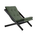 Zložljiv fotelj Karup Design Boogie Black/Olive Green 
