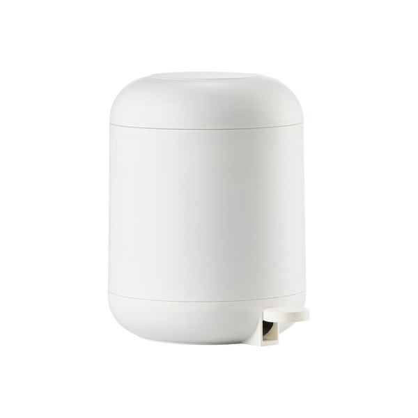 Bel plastičen koš za smeti s pedalom 4 l Sensu – Zone