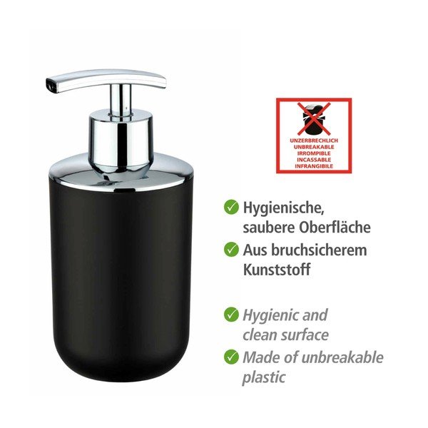 Črn dozirnik za milo Wenko Brasil-image-4