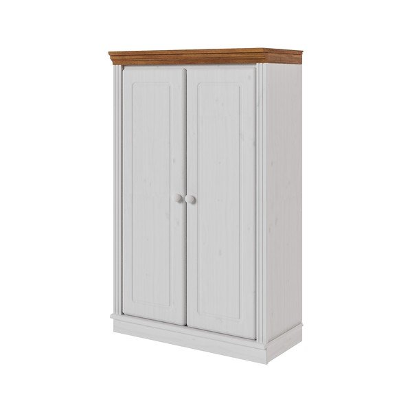 Bela/jantarna omarica iz masivnega bora 74x118x35 cm Anita – Støraa-image-3