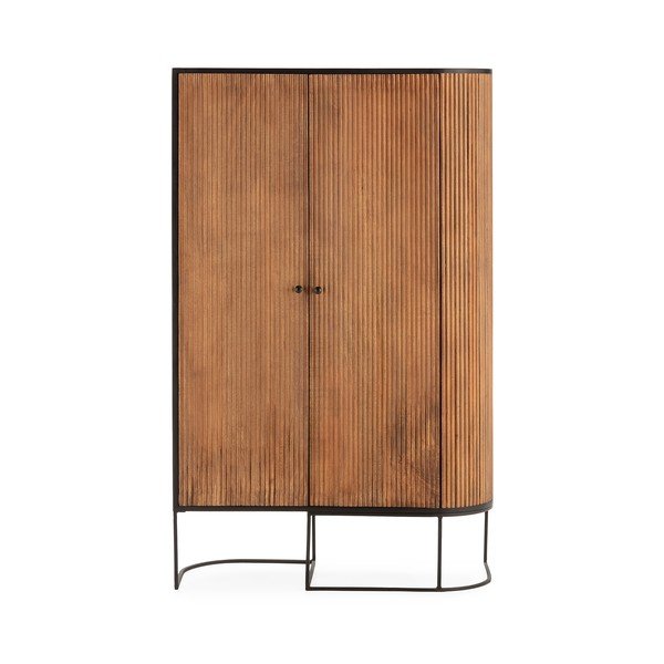 Komoda iz masivnega manga v naravni barvi 100x165x40 cm Curve – MOME-image-3