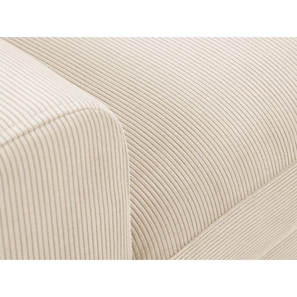 Bež raztegljiva sedežna garnitura Micadoni Home Moghan, desni kot-image-1