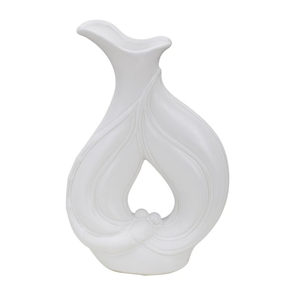 Vaza iz belega porcelana Mauro Ferretti Lien, višina 31 cm