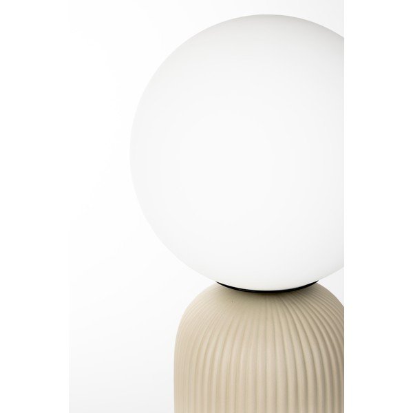 Bež keramična namizna svetilka s steklenim senčilom (višina 53 cm) Dash – Zuiver-image-4