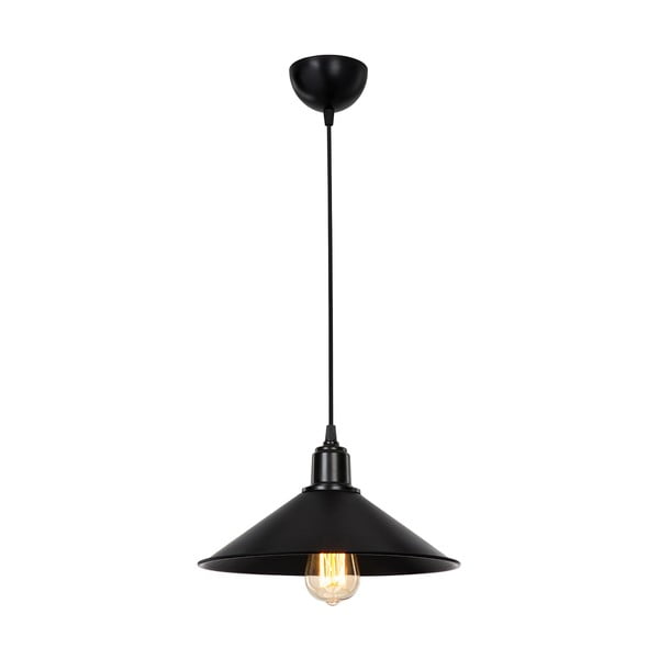 Črna kovinska stropna svetilka ø 30 cm - Squid Lighting
