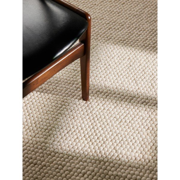 Kremno bela ročno tkana volnena okrogla preproga ø 200 cm Richmond Diana – Ted Baker-image-2