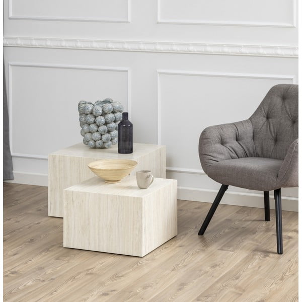 Kavne mizice v kompletu 2 kos 58x58 cm Dice - Actona-image-1