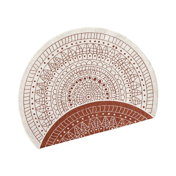 Rdeča zunanja preproga NORTHRUGS Porto, ø 140 cm