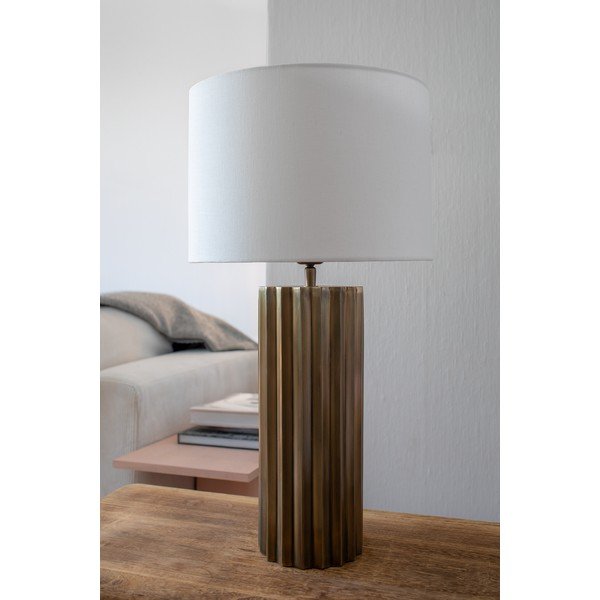 Namizna svetilka v bronasti barvi s tekstilnim senčnikom (višina 60 cm) Hashira – Markslöjd-image-1