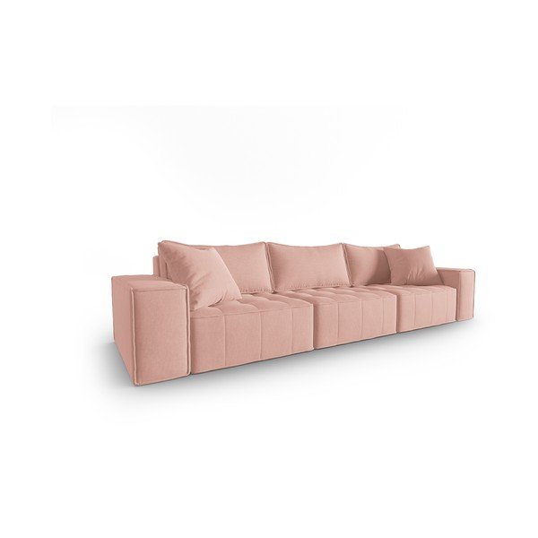Rožnata sedežna garnitura 292 cm Mike – Micadoni Home-image-2
