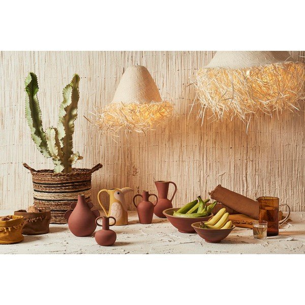 Kremno bela viseča svetilka ø 50 cm Palmeraie - Côté Table-image-1