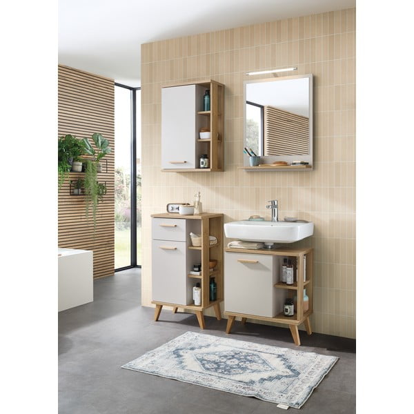 Stensko ogledalo s polico 60x74,5 cm Quickset 966 – Pelipal-image-2