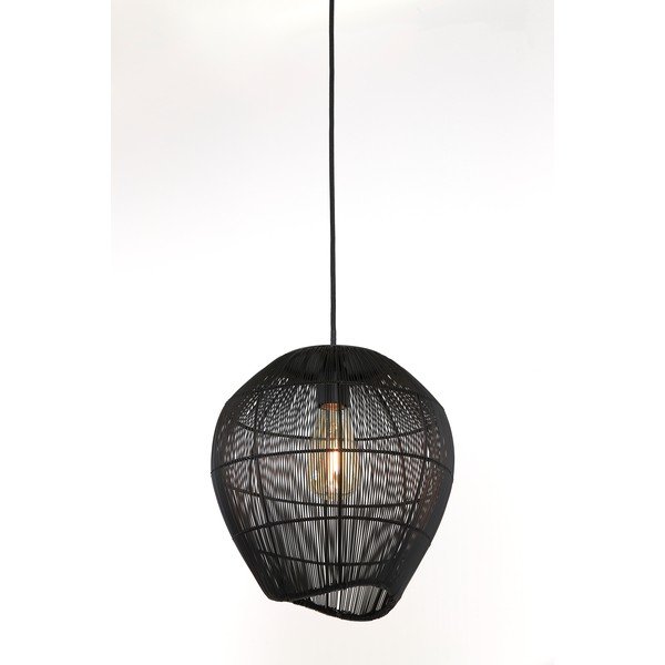 Črna stropna svetilka ø 28 cm Yumi - Light & Living-image-3