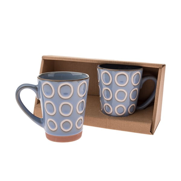 Modre keramične skodelice v kompletu 2 ks 380 ml – Dakls