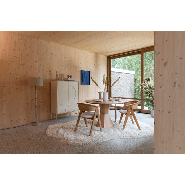 Okrogla jedilna miza v hrastovem dekorju ø 120 cm Lotus – Zuiver-image-3