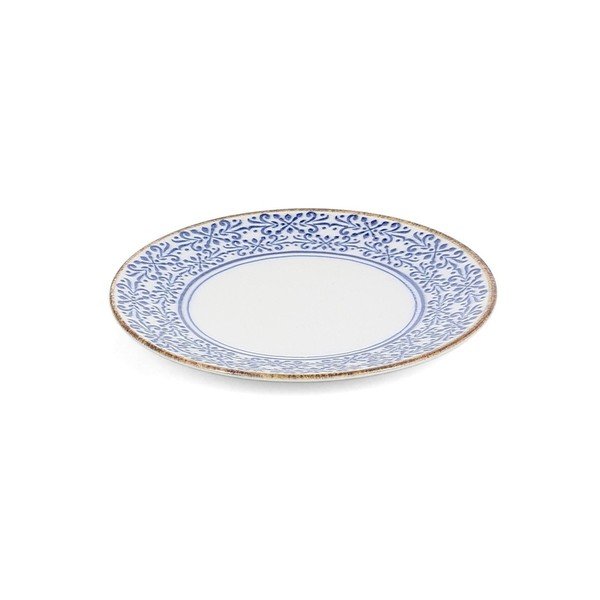 Bel/moder desertni porcelanast krožnik ø 16 cm Azul – BonBistro-image-2