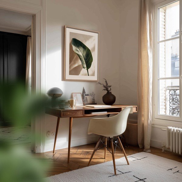 Tiskana slika z okvirjem 50x70 cm Strelizia Leaf – Styler-image-2