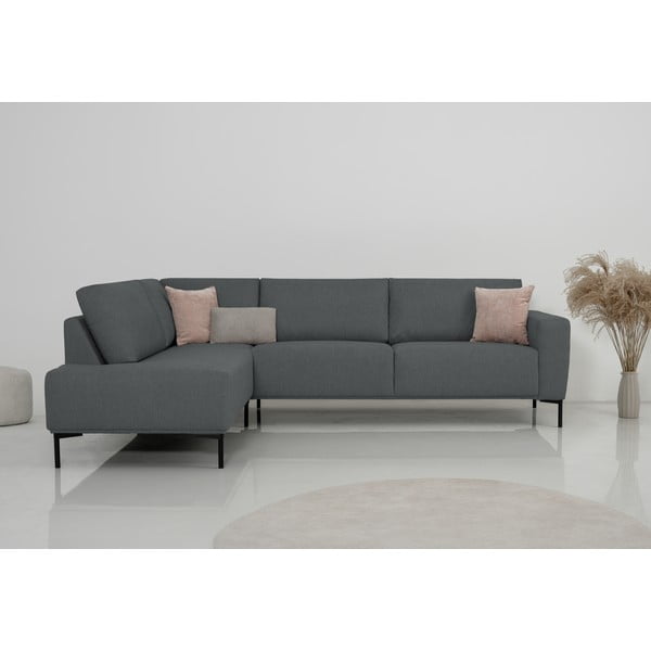 Antracitno siva kotna sedežna garnitura (levi kot) Loosdrecht – Scandic-image-1