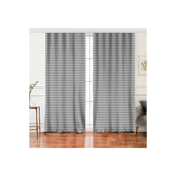 Bele/sive zavese v kompletu 2 ks 140x260 cm – Minimalist Home World