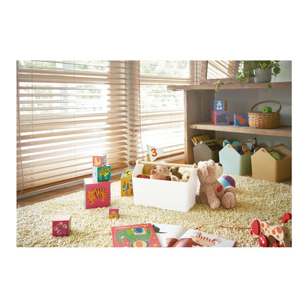 Bela/v naravni barvi plastična škatla za shranjevanje 21x37x24 cm Favori – YAMAZAKI-image-3