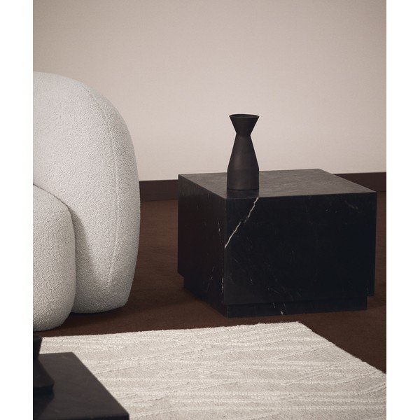Marmorna stranska mizica 50x50 cm Sorein – Kave Home-image-2