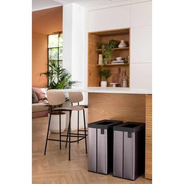 Rožnat koš za smeti za ločevanje odpadkov iz reciklirane plastike 54 l Verto Recycle – Curver-image-3