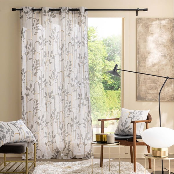 Siva zavesa 140x240 cm Roseris – douceur d'intérieur-image-3