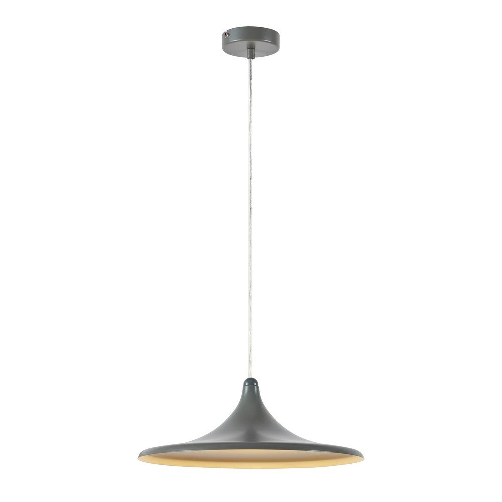 Siva kovinska LED zatemnitvena viseča svetilka ø37x13 cm Beam