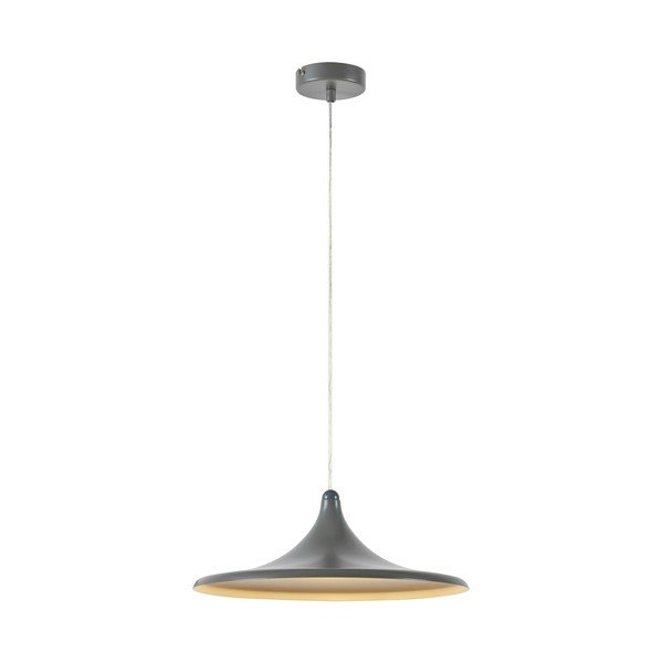 Siva kovinska LED zatemnitvena viseča svetilka ø37x13 cm Beam – Markslöjd