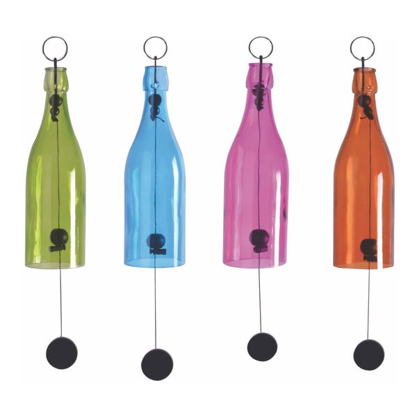 Komplet 4 visečih zvončkov v različnih barvah Esschert Design