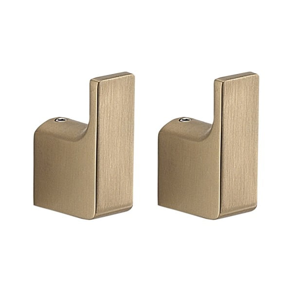 Kovinski stenski obešalniki v kompletu 2 ks v zlati barvi Gedy Pirenei – Sapho