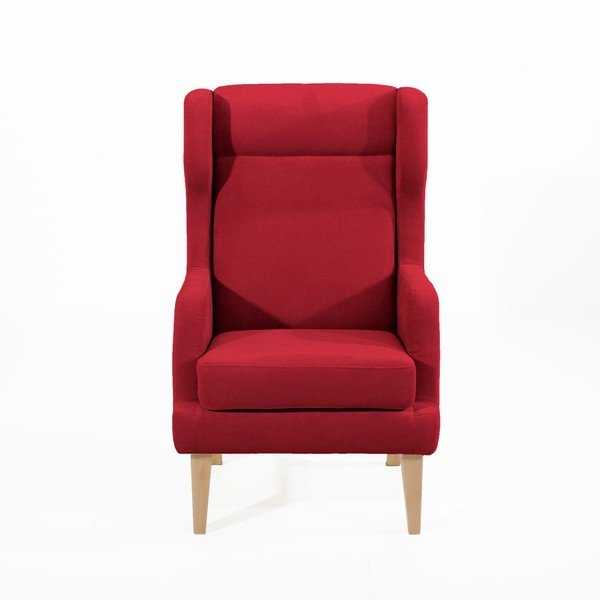 Rdeč fotelj Max Winzer Bennet Suede-image-1